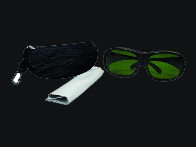 Gafas certificadas de protección para corte láser, con estuche y paño
