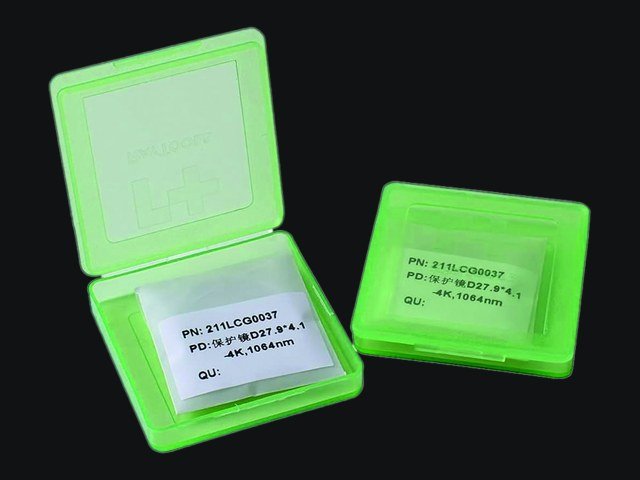 Lentes protectores para corte láser en estuche