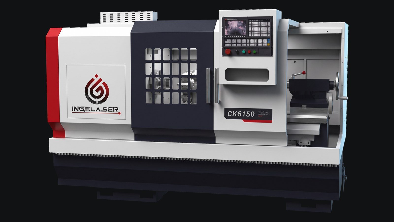 Torno CNC tipo taller CK6150 de guías box way