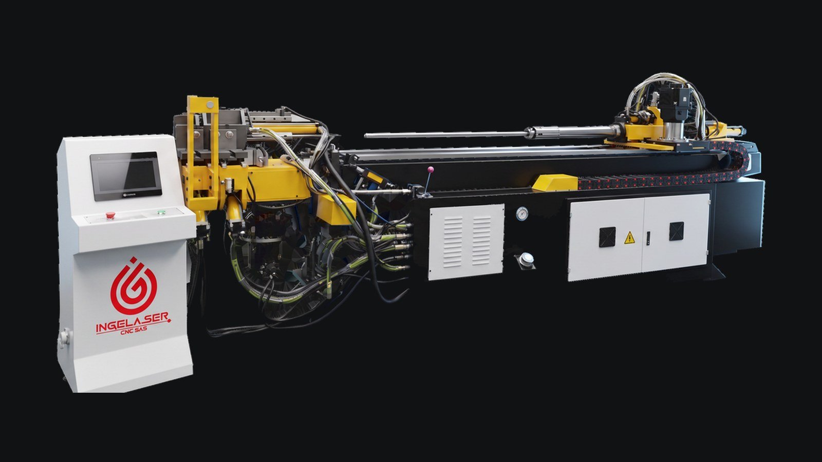 Dobladora de tubo CNC hidráulica con control táctil