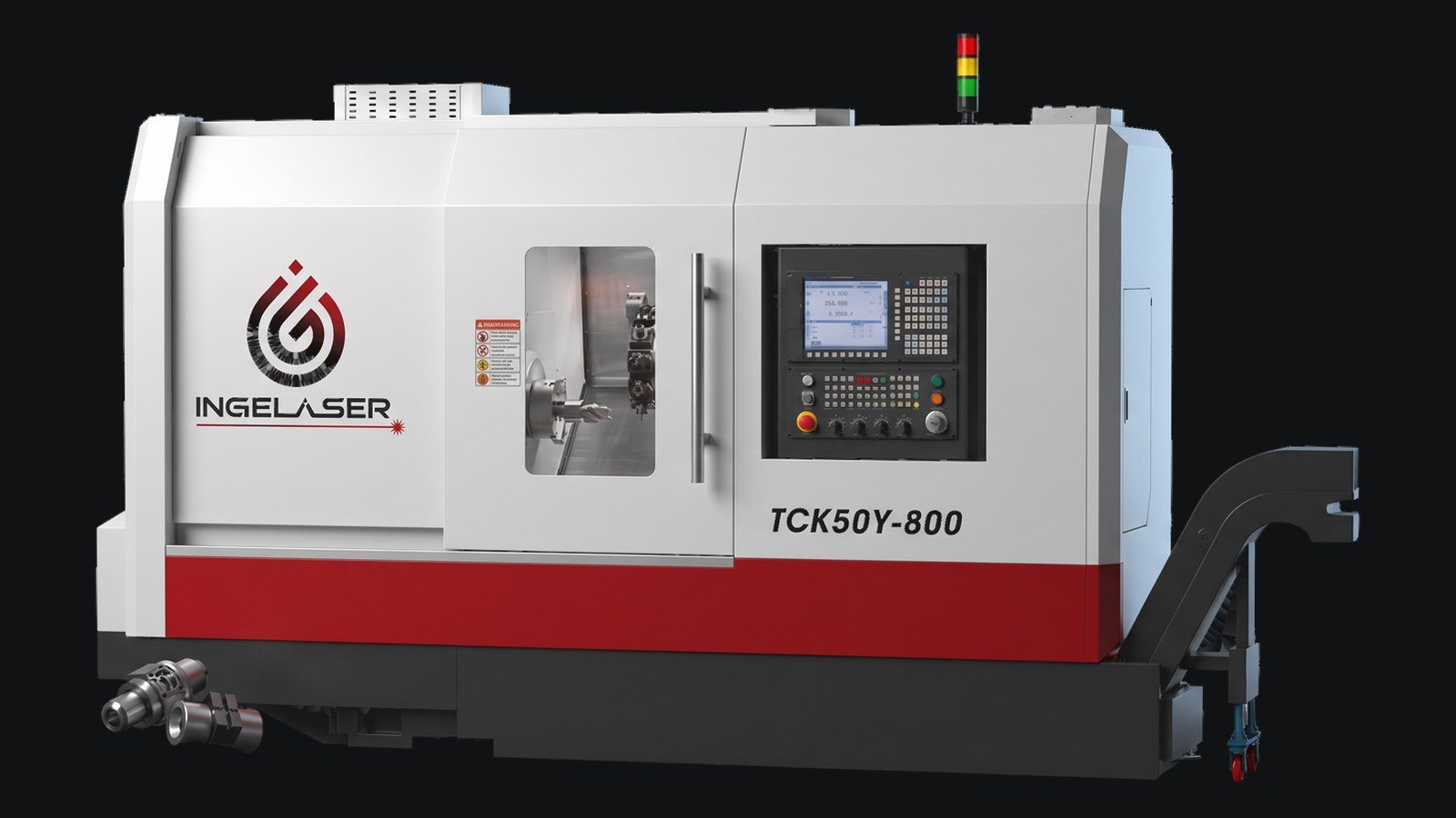 Torno CNC de producción TCK50M con herramientas motorizadas